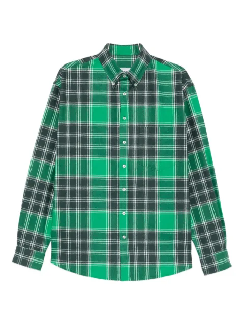 LC23 plaid-pattern pocket shirt