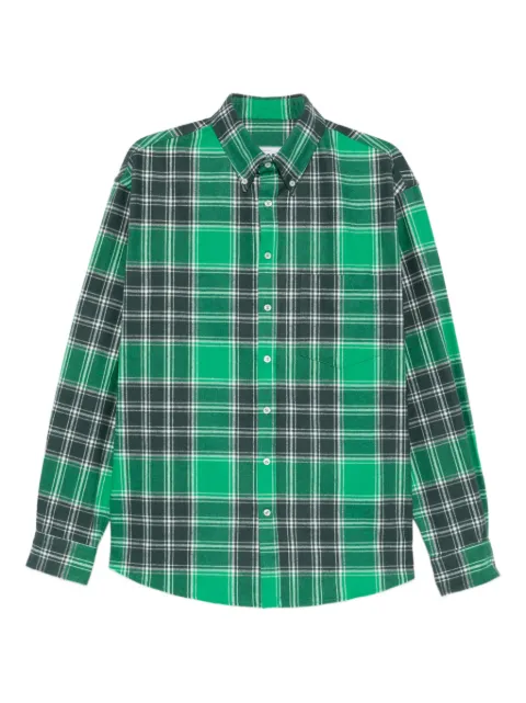 LC23 plaid-pattern pocket shirt