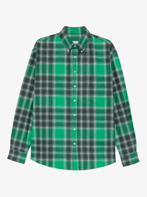 LC23 plaid-pattern pocket shirt