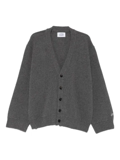 LC23 V-neck buttoned cardigan