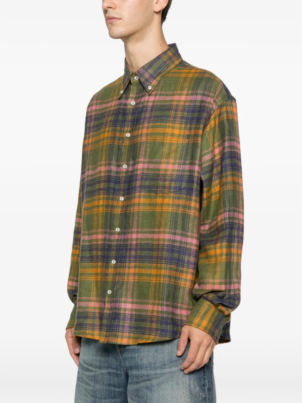 Lc23 Plaid-pattern Chest-pocket Shirt In Multi