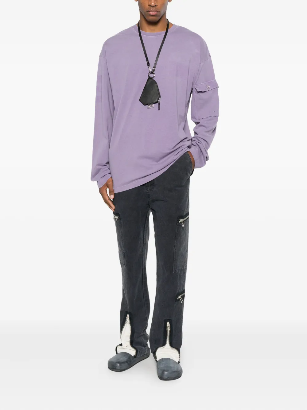 OAMC Peacemaker pocket T-shirt - Paars