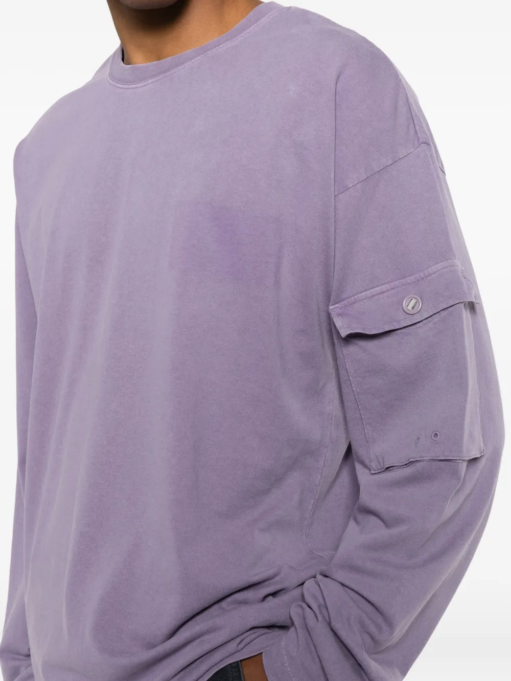 OAMC Peacemaker T-shirt met zak Paars