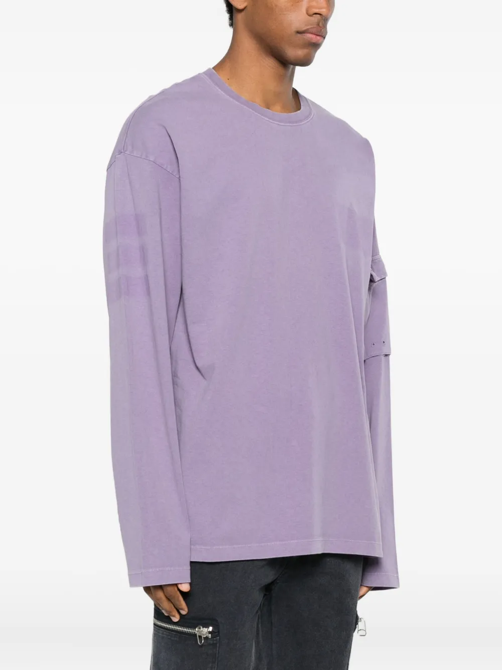 OAMC Peacemaker T-shirt met zak Paars