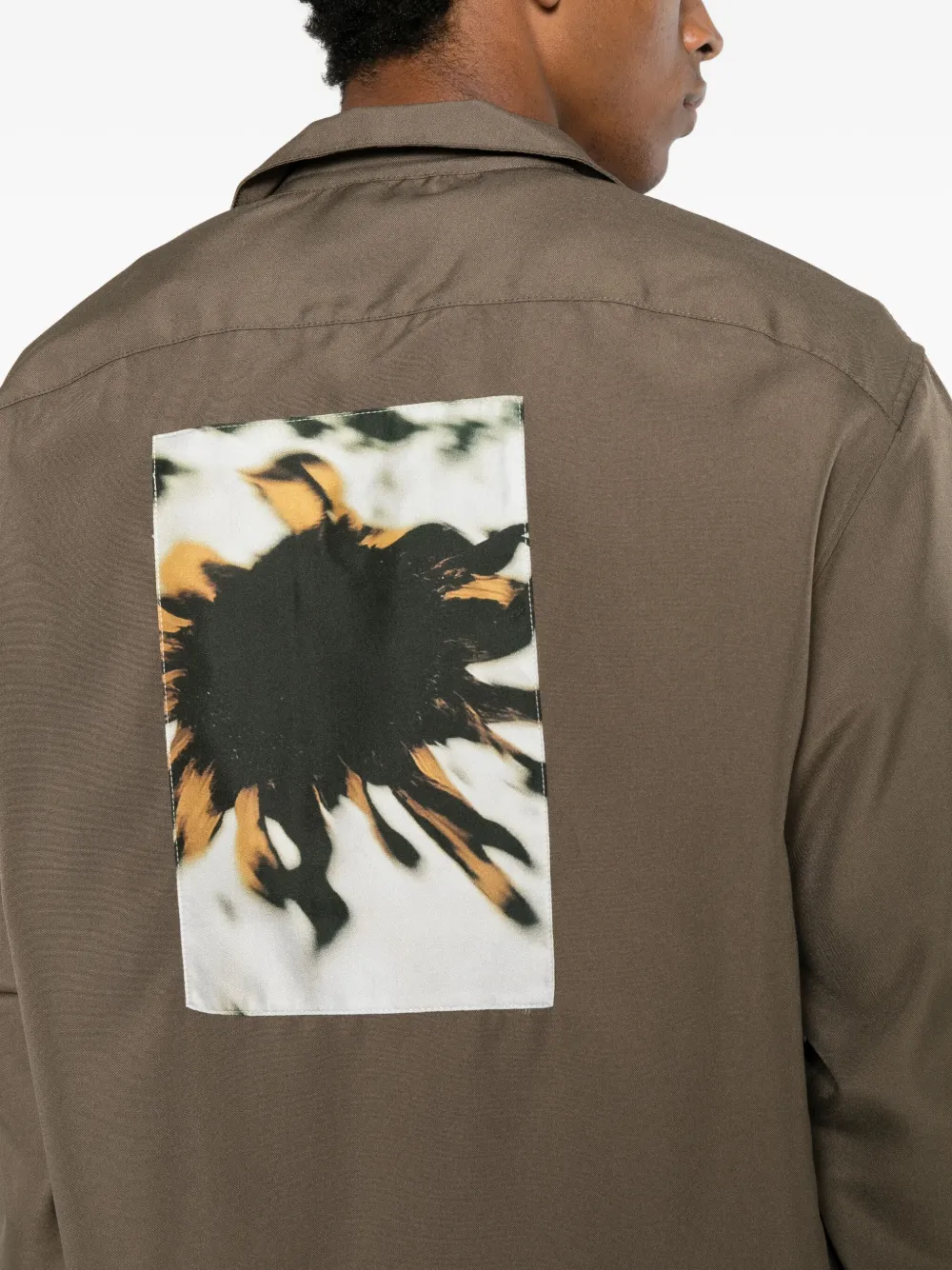 OAMC Peacemaker Shirtjack met geborduurd logo Groen