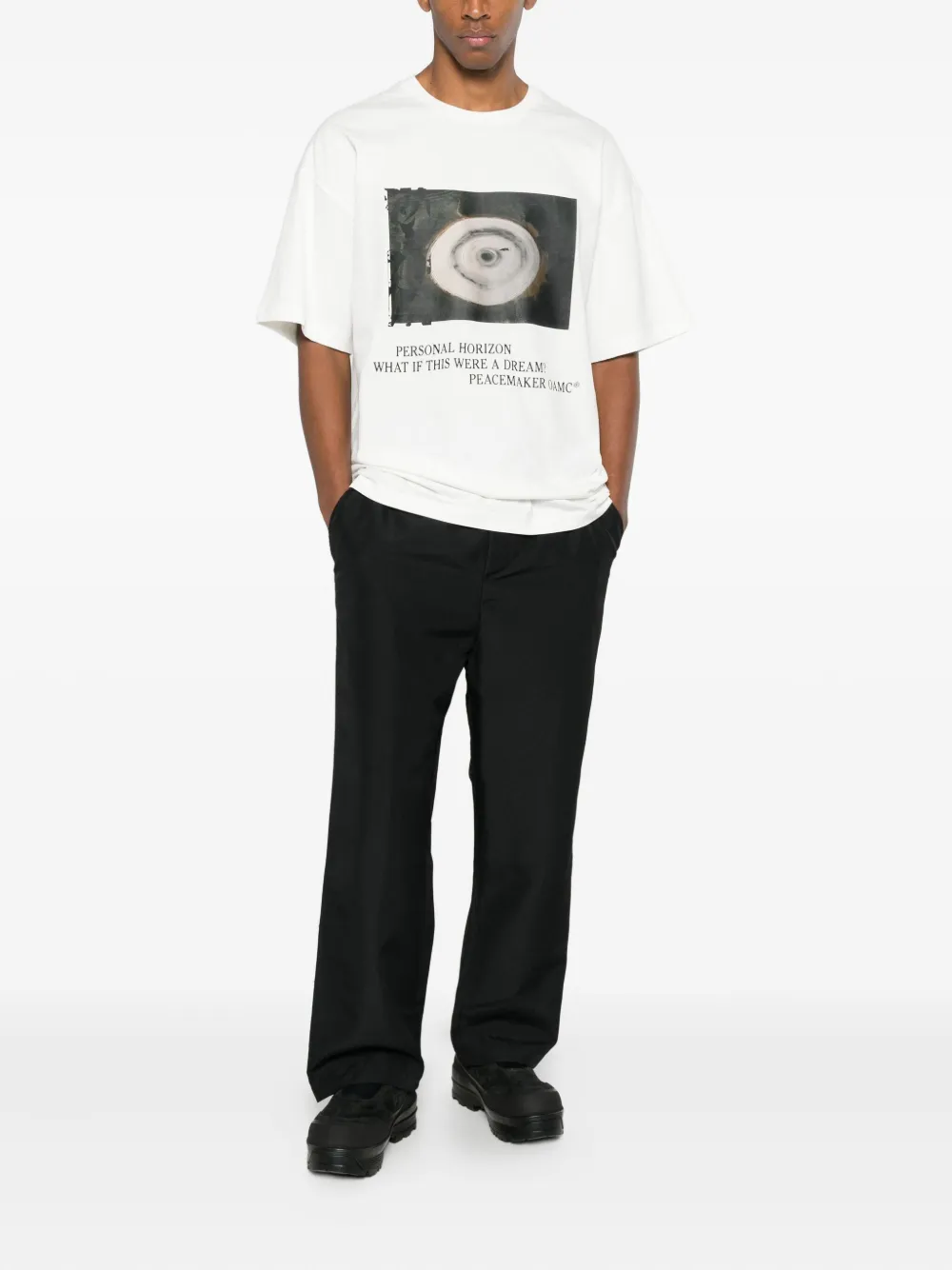 OAMC Peacemaker graphic-print T-shirt - Wit