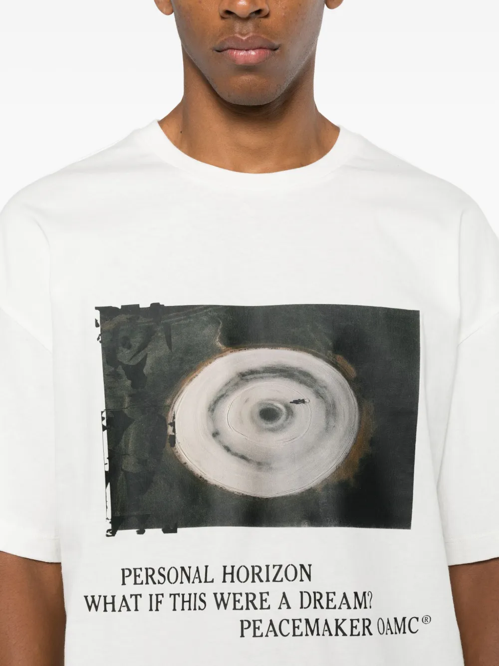 Oamc Peacemaker Graphic-print T-shirt In White
