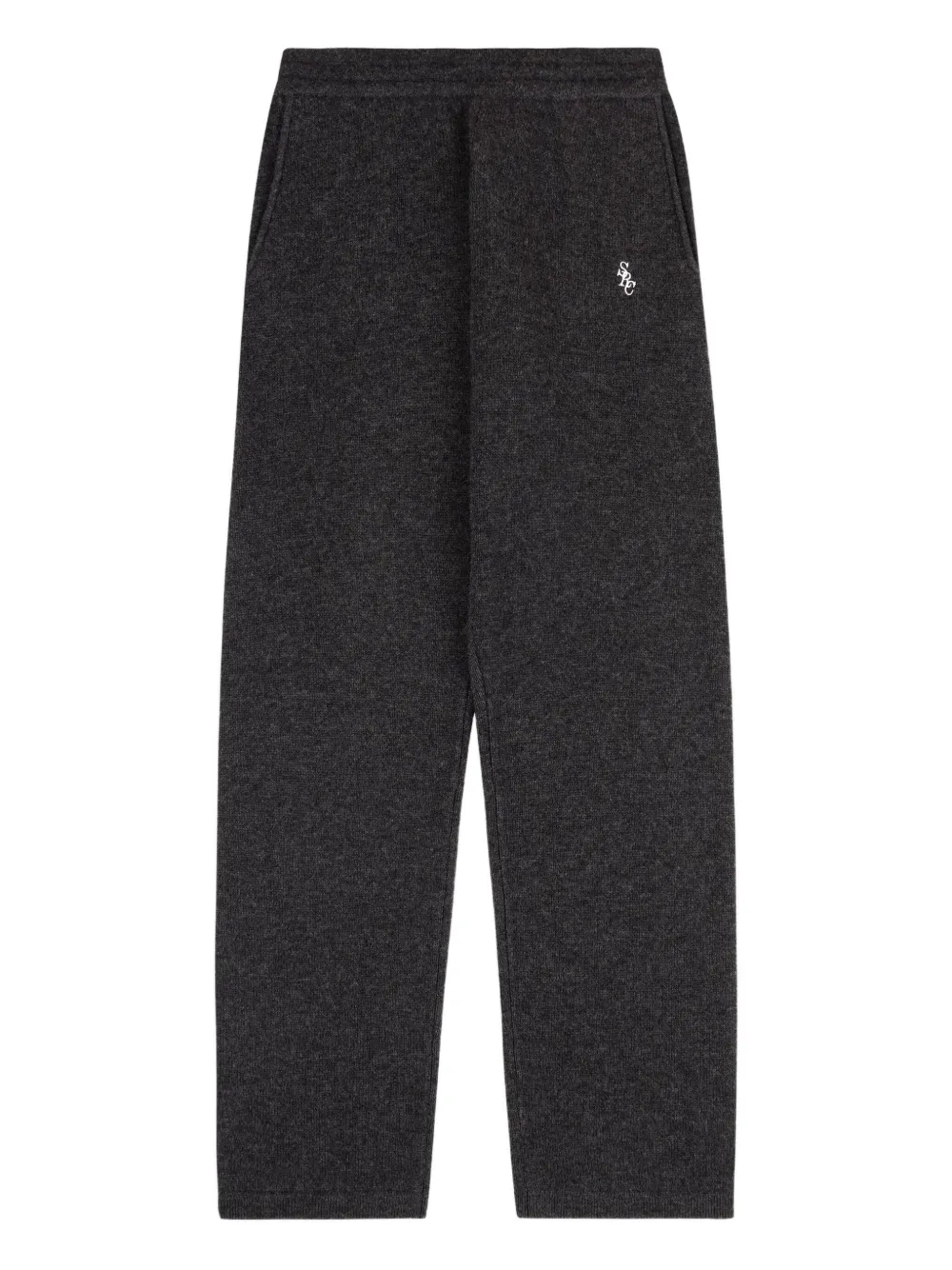 Sporty And Rich Embroidered Trousers In Gray