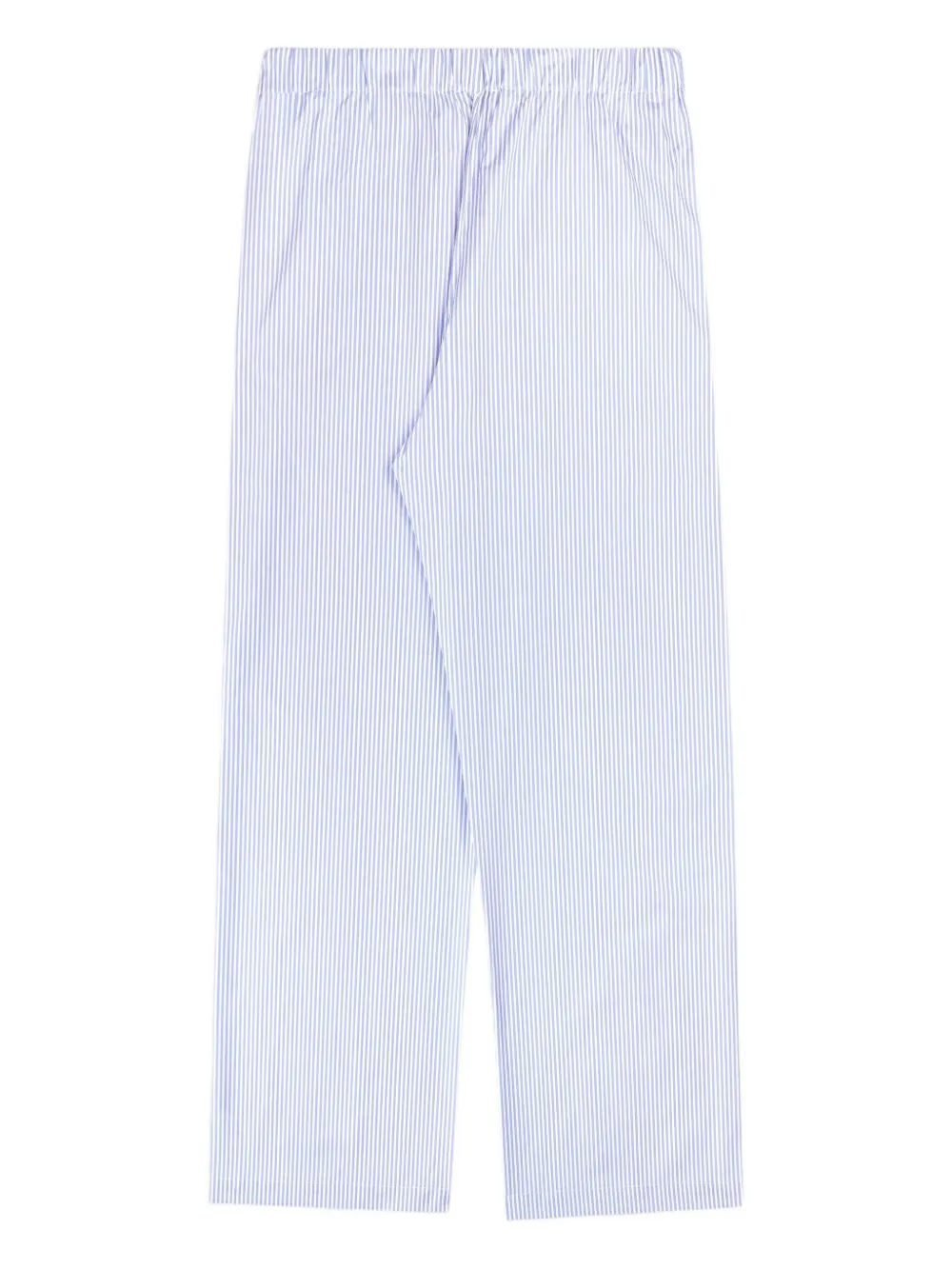 Sporty And Rich Stripe Embroidered Pyjama In Blue