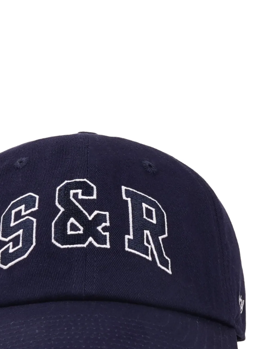 Sporty & Rich Honkbalpet met borduurwerk Blauw