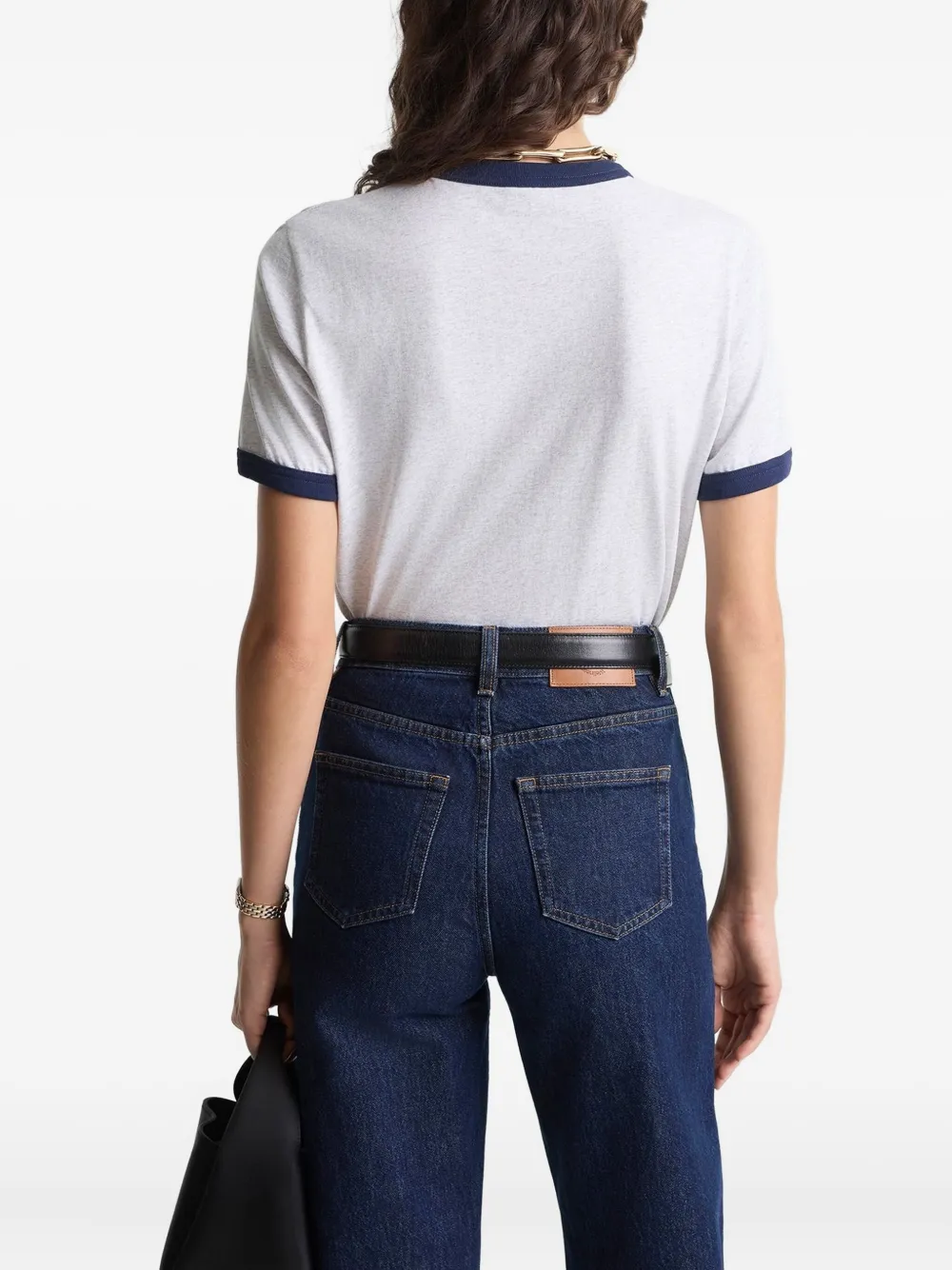 Sporty And Rich Graphic Ringer T-shirt In White