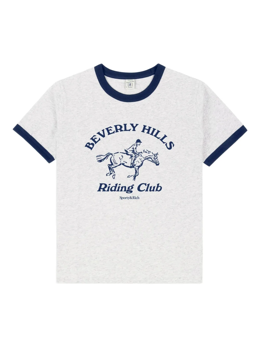 Sporty And Rich Graphic Ringer T-shirt In White