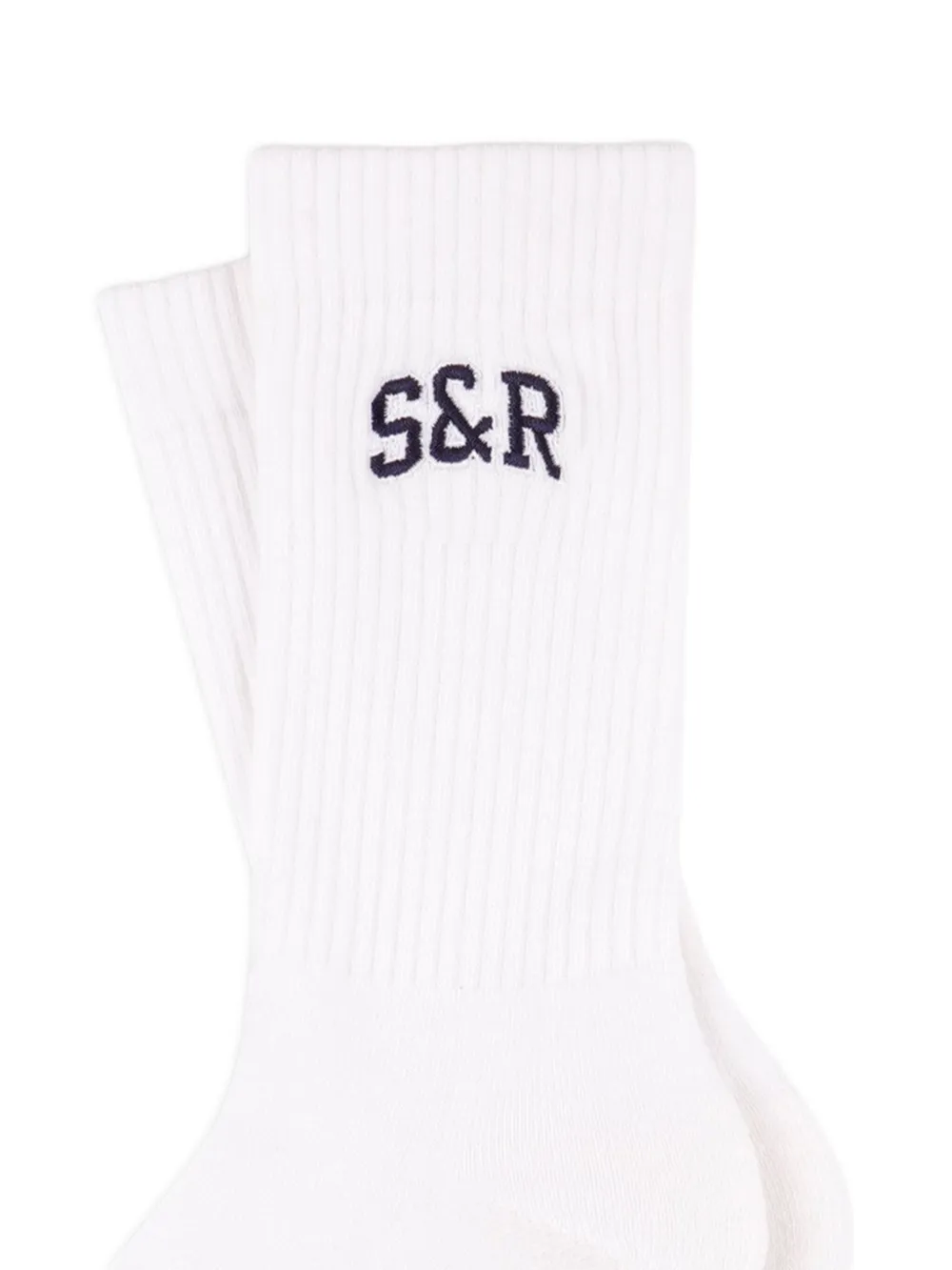Sporty & Rich Sokken met logo Wit