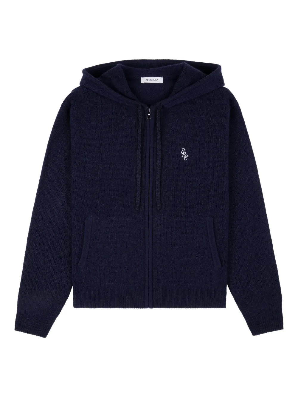 Sporty & Rich zip hoddie - Blu