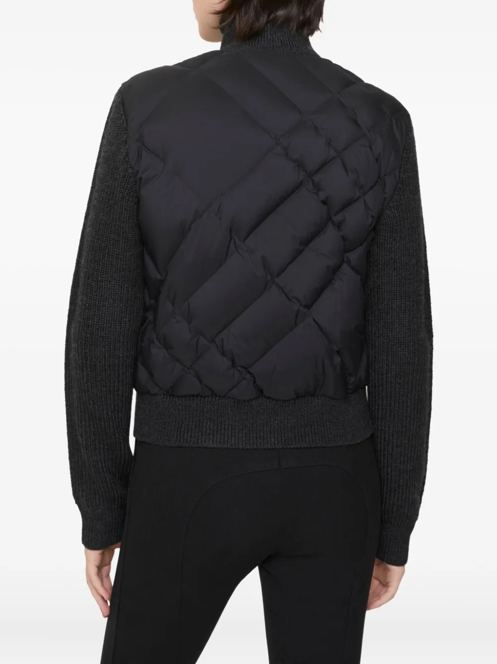 Burberry Quilted Wool-blend Jacket In Black