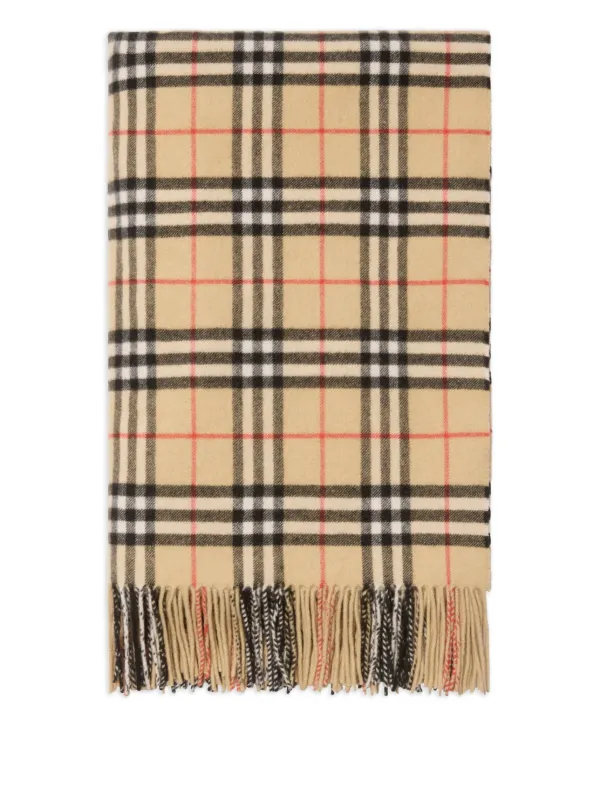 Burberry スクエアシェイプ ブランケット | ニュートラル | FARFETCH JP