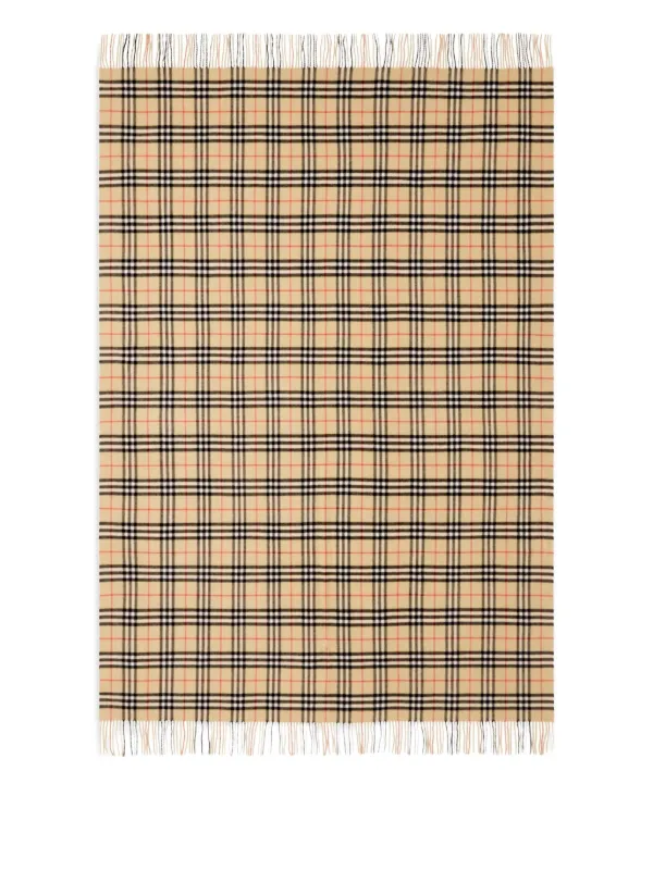 Burberry スクエアシェイプ ブランケット | ニュートラル | FARFETCH JP