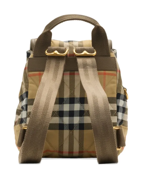 Burberry quilted-design Mini Backpack | Neutrals | FARFETCH display picture 3