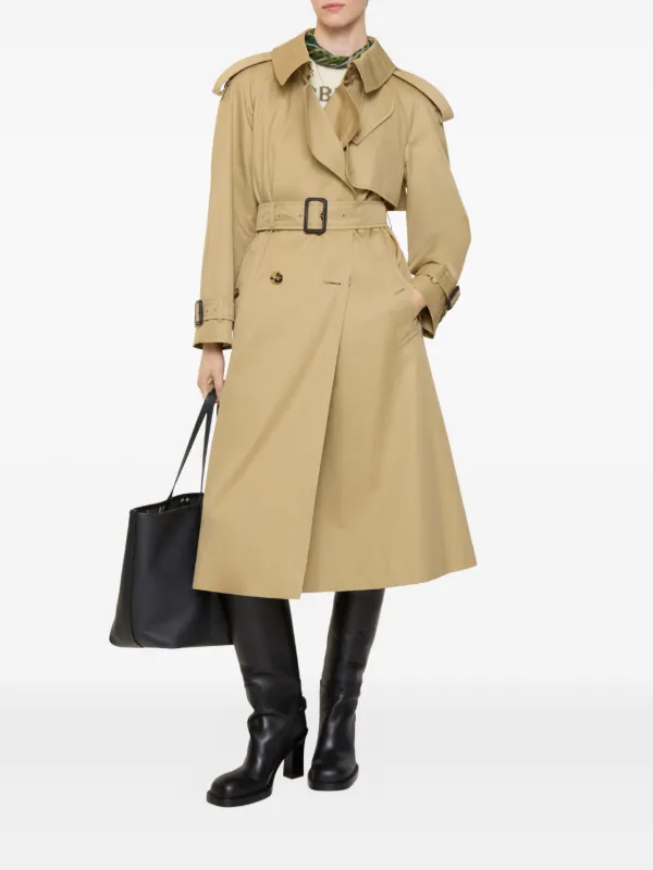 Burberry Fitzrovia double-breasted Trench Coat | Neutrals | FARFETCH
