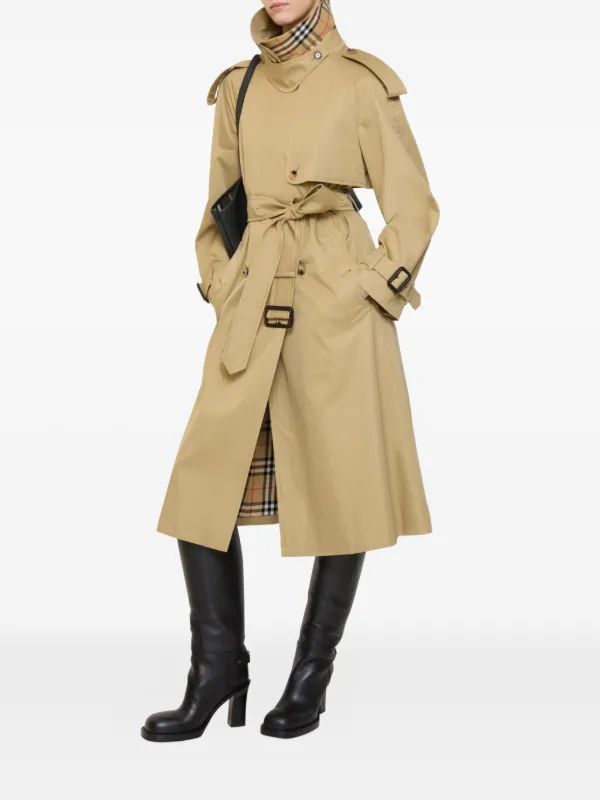 Burberry Fitzrovia double-breasted Trench Coat | Neutrals | FARFETCH
