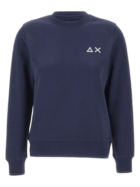 Sun68 embroidered-logo crew-neck sweatshirt