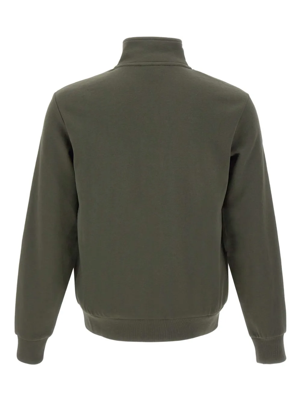 Sun68 zip-up embroidered-logo sweatshirt - Groen