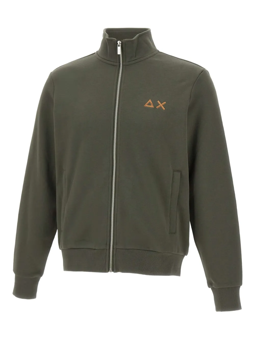 Sun68 sudadera con logo bordado y cierre | verde | Image 1