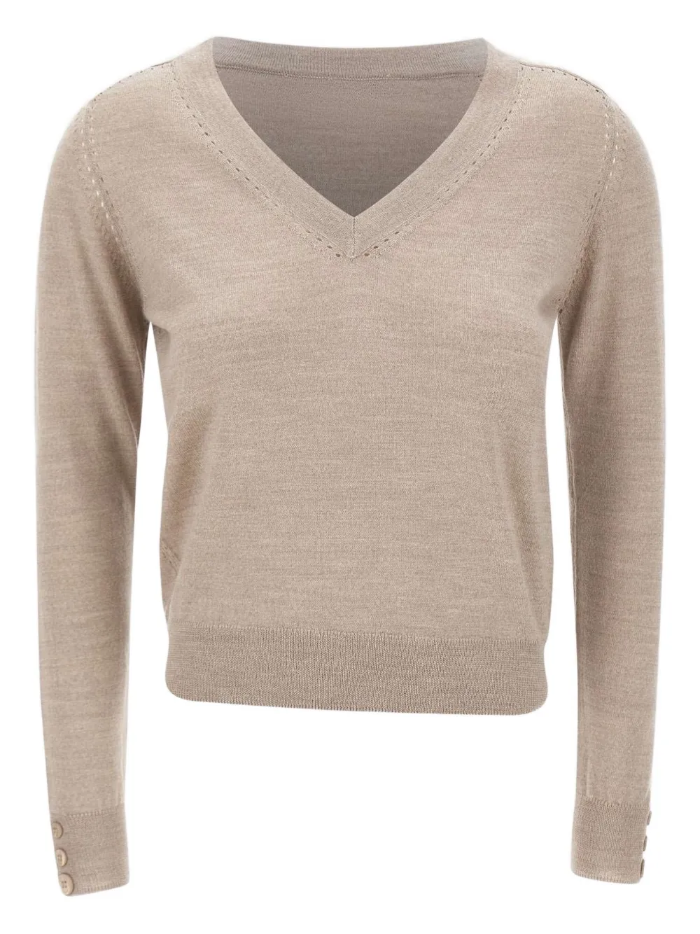 LIU JO Pullover mit V-Ausschnitt | Nude | Image 1