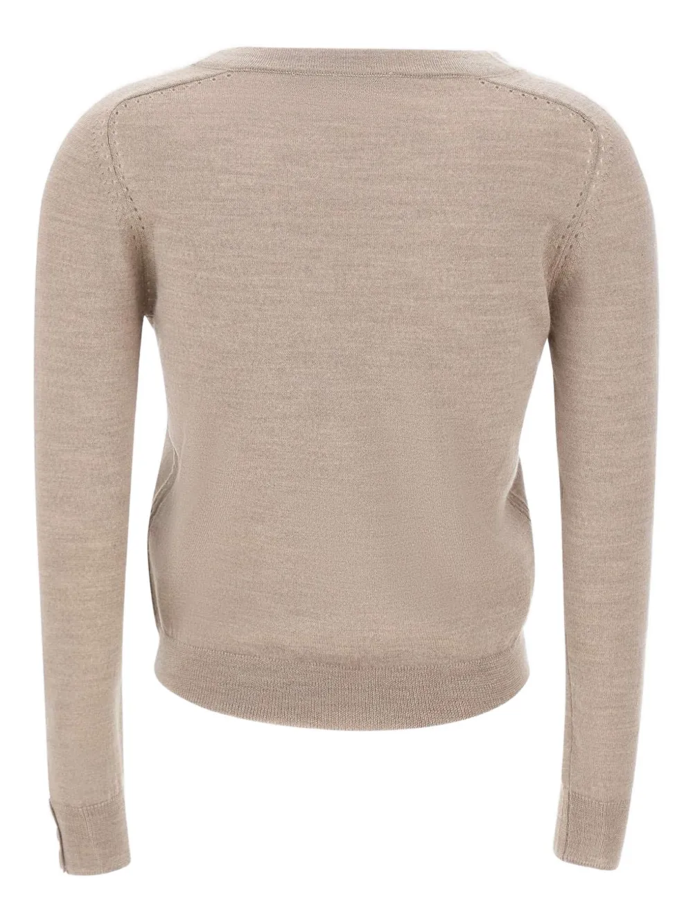 LIU JO Wollen pullover met V-hals Beige