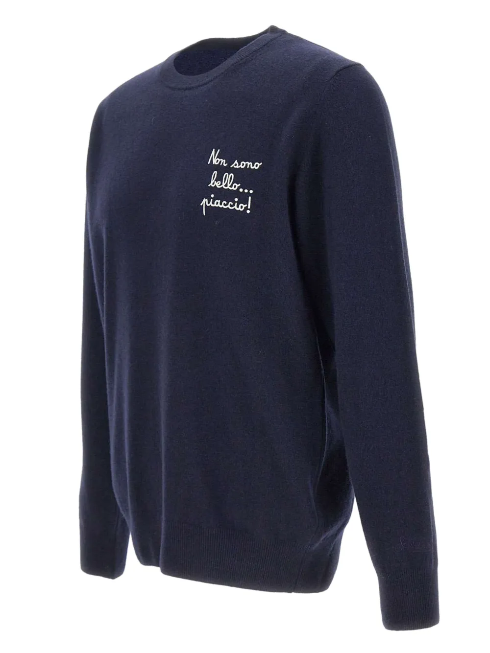 MC2 Saint Barth Sweater met borduurwerk en lange mouwen Blauw