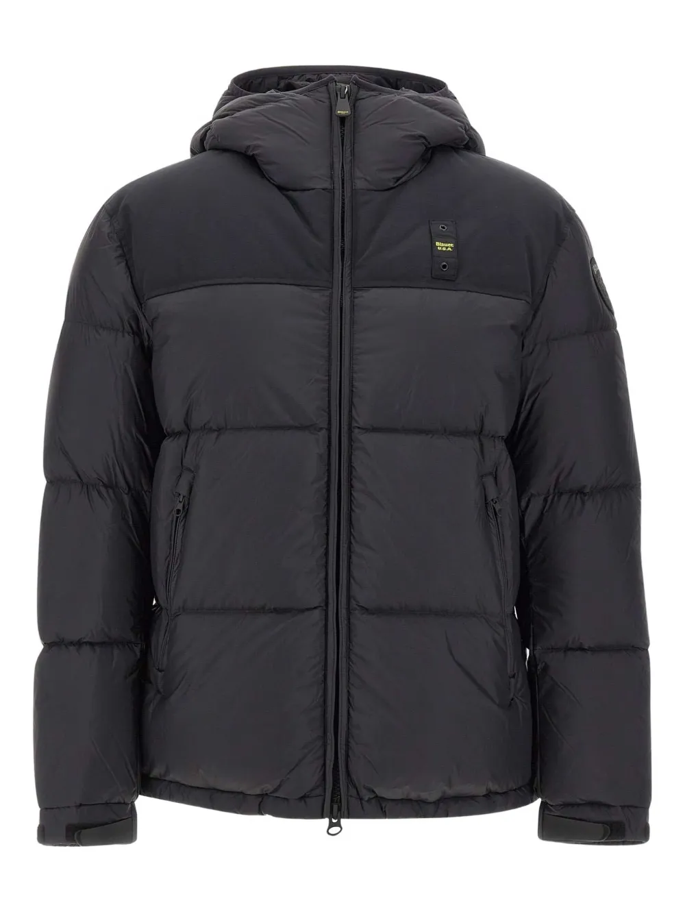 Blauer hooded quilted jacket | Black | Image 1