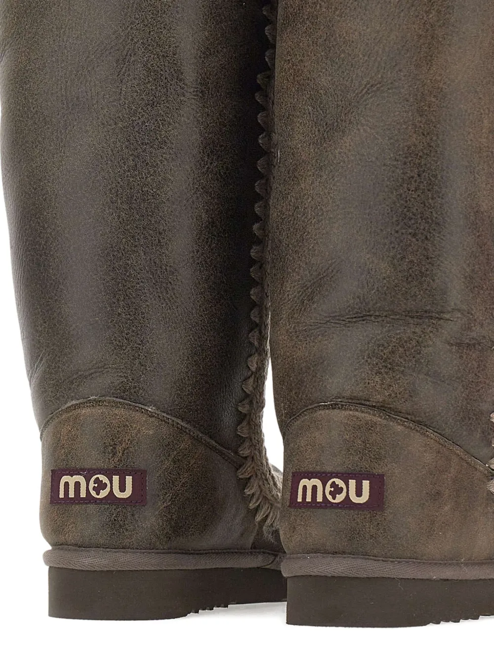 Mou Eskimo 40 laarzen met gehaakte details Bruin