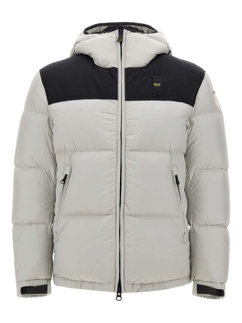 Blauer hooded quilted padded coat | gris | Image 1