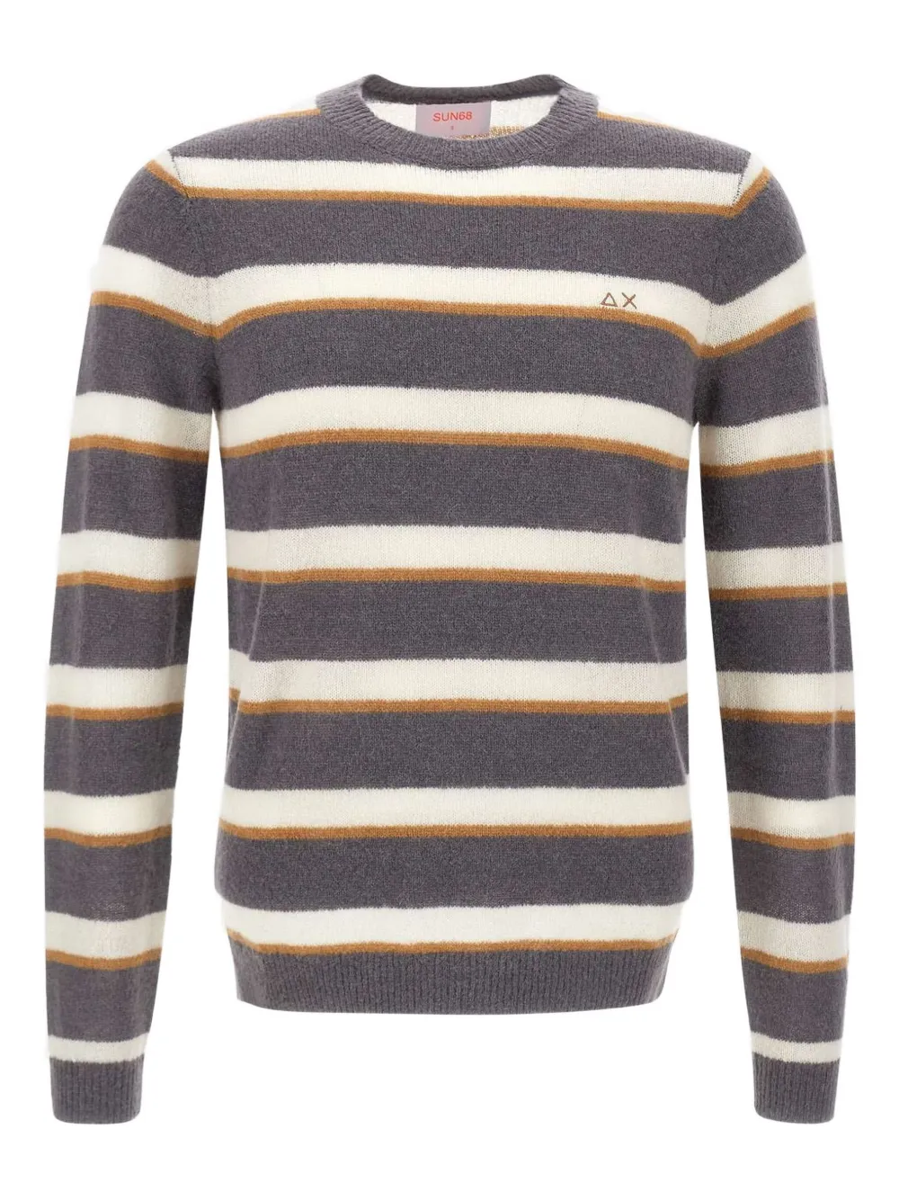 Sun68 striped crew-neck sweater | Grey | Image 1