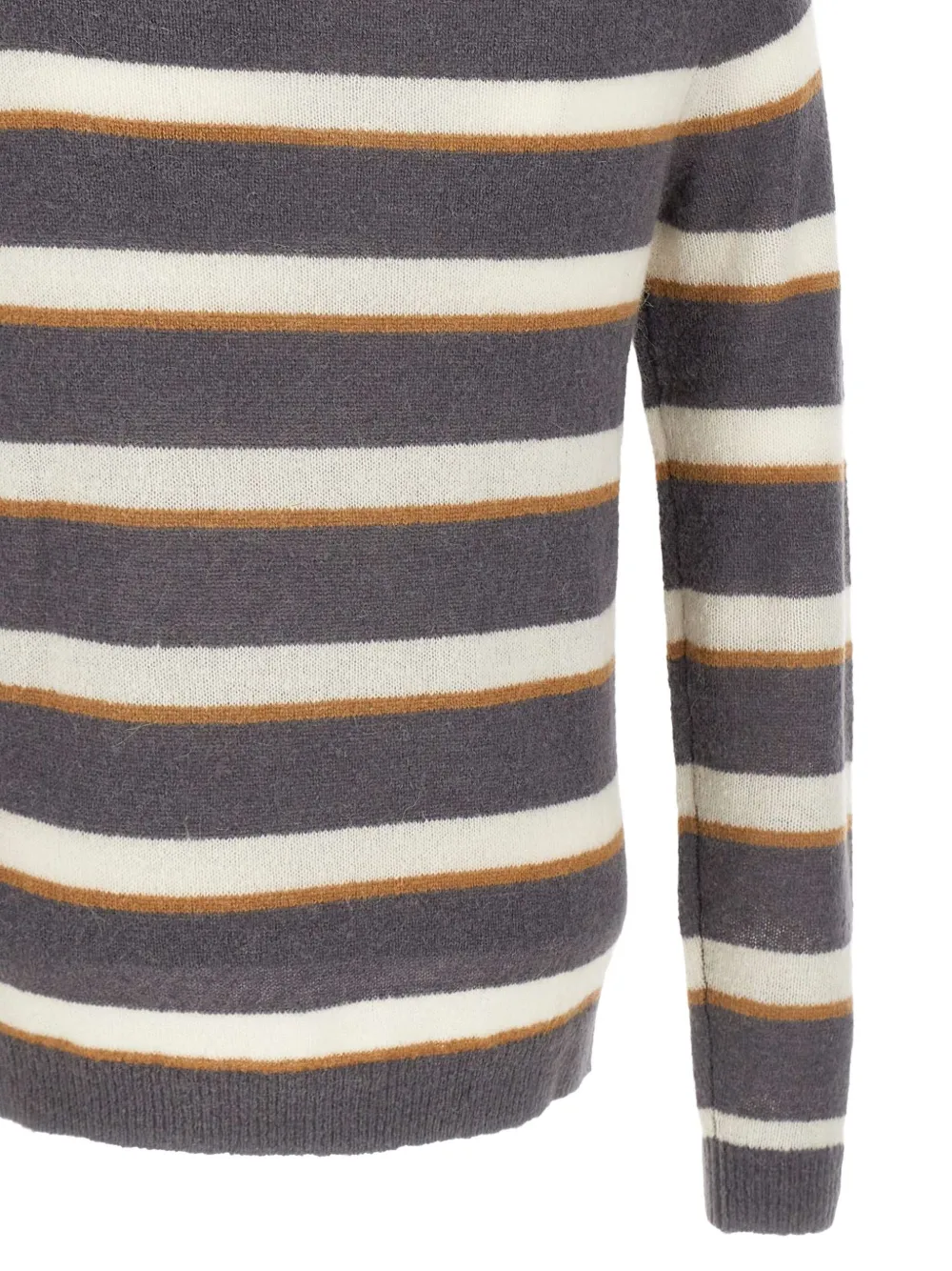 Sun68 Gestreepte trui Grijs