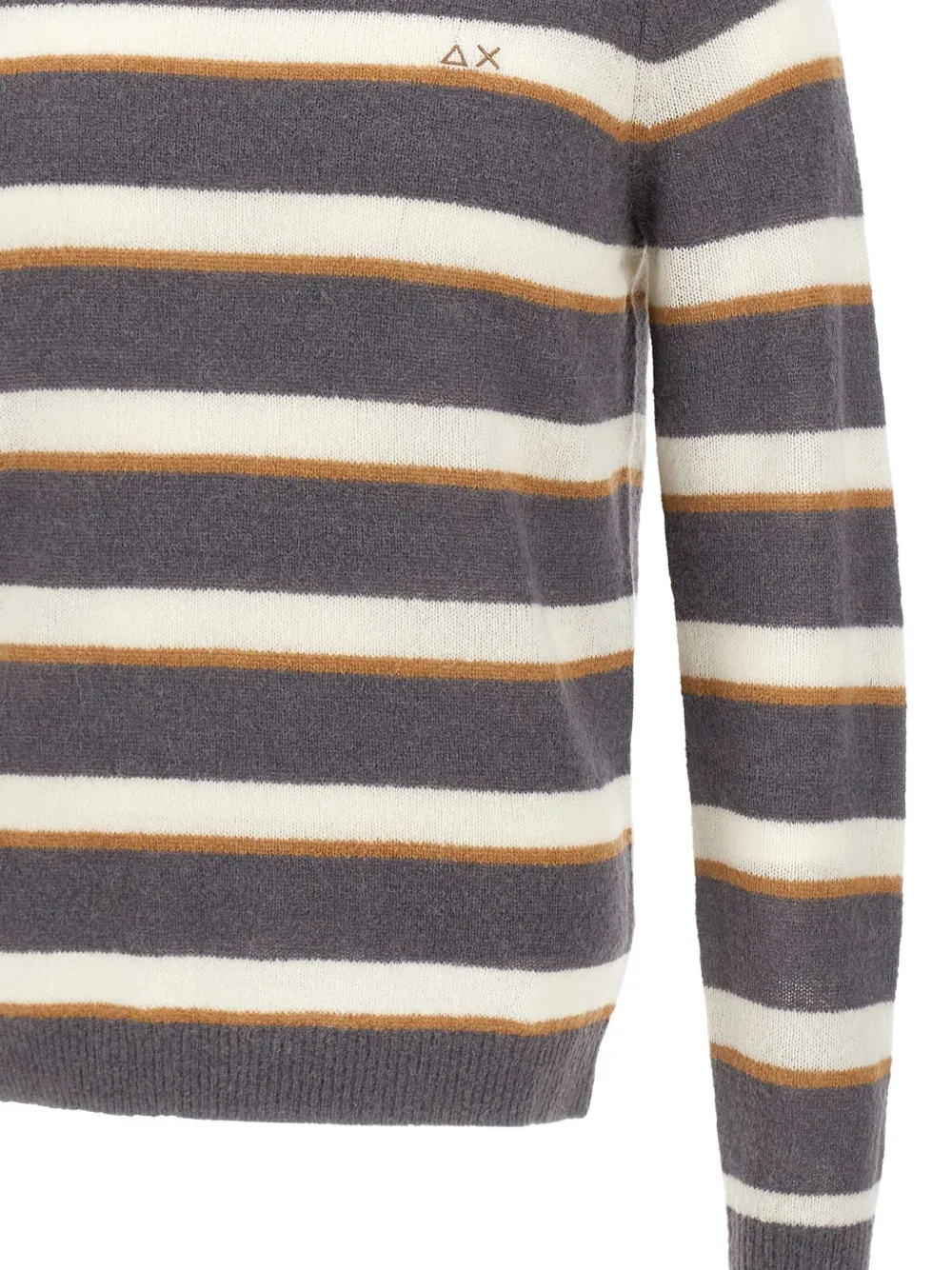 Sun68 Gestreepte trui Grijs