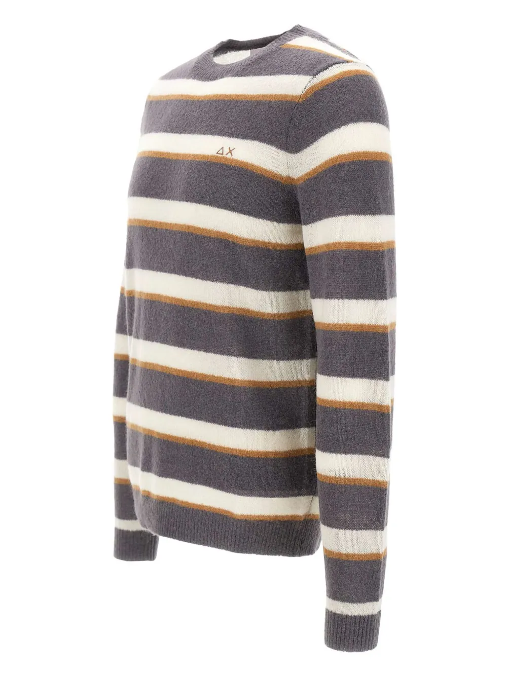 Sun68 Gestreepte trui Grijs