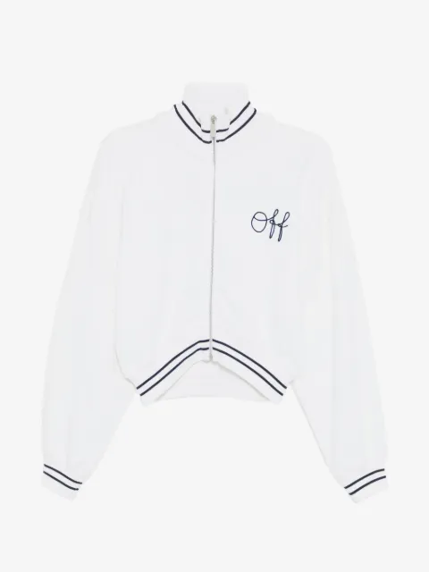 Off-White chaqueta bómber con logo bordado