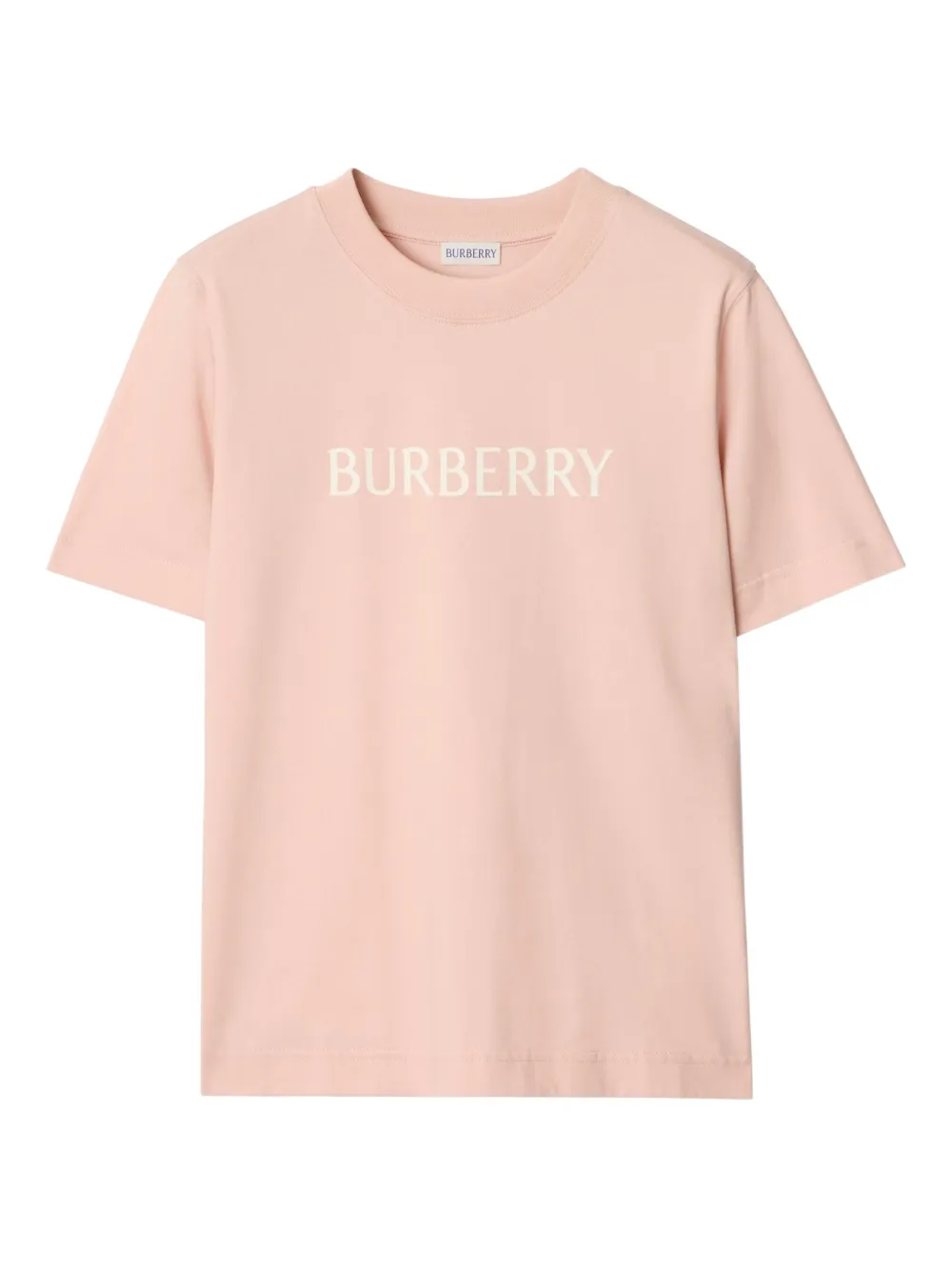 Burberry Regular Fit Logo Cotton T-shirt Clothing In Pink