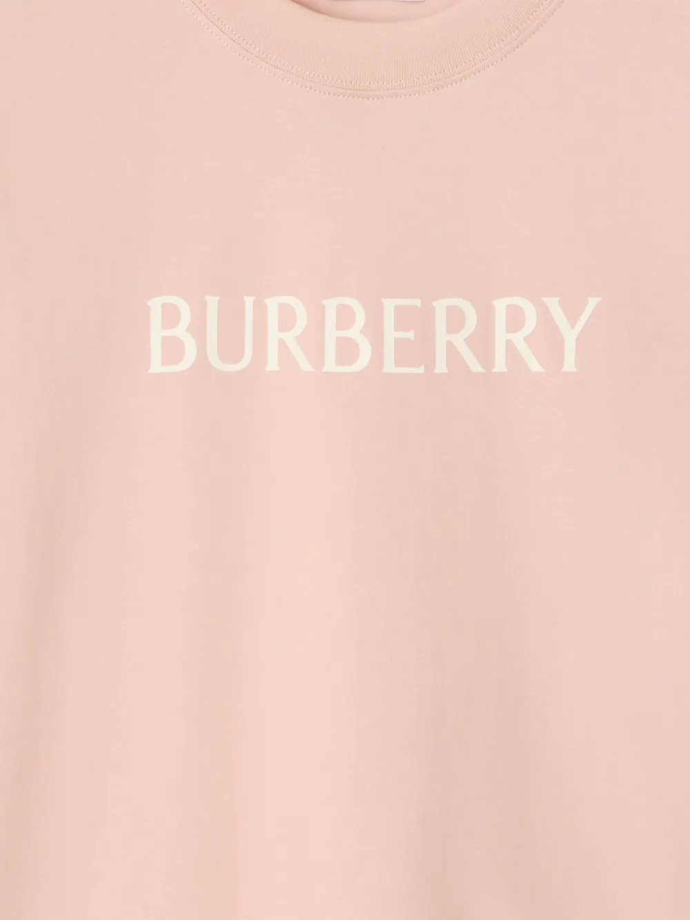Burberry Regular Fit Logo Cotton T-shirt Clothing In Pink