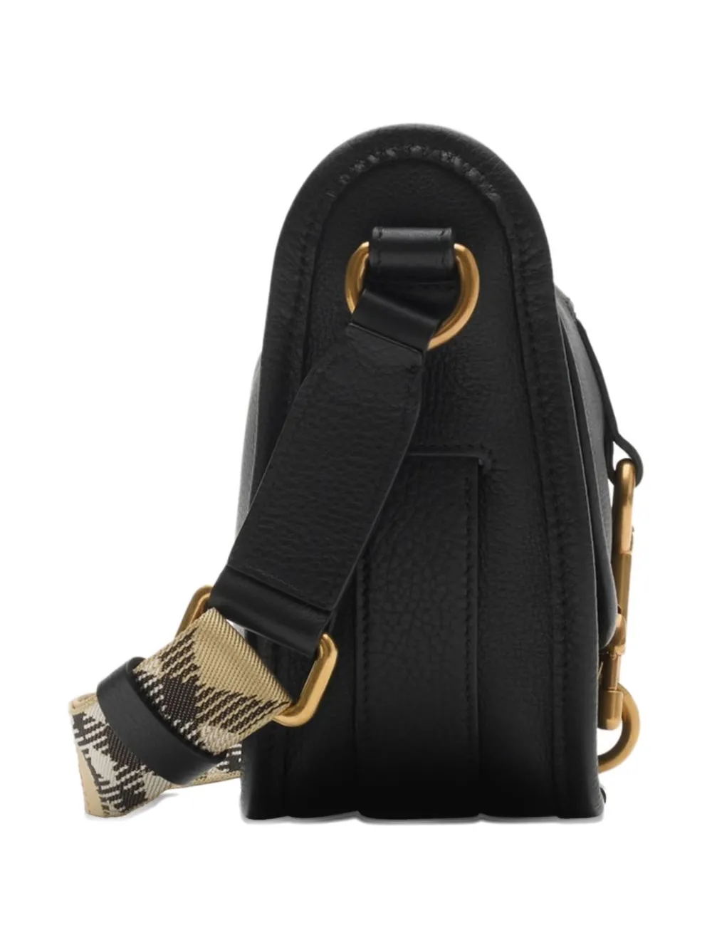 Burberry B-buckle Saddle Cross Body Bag In Black