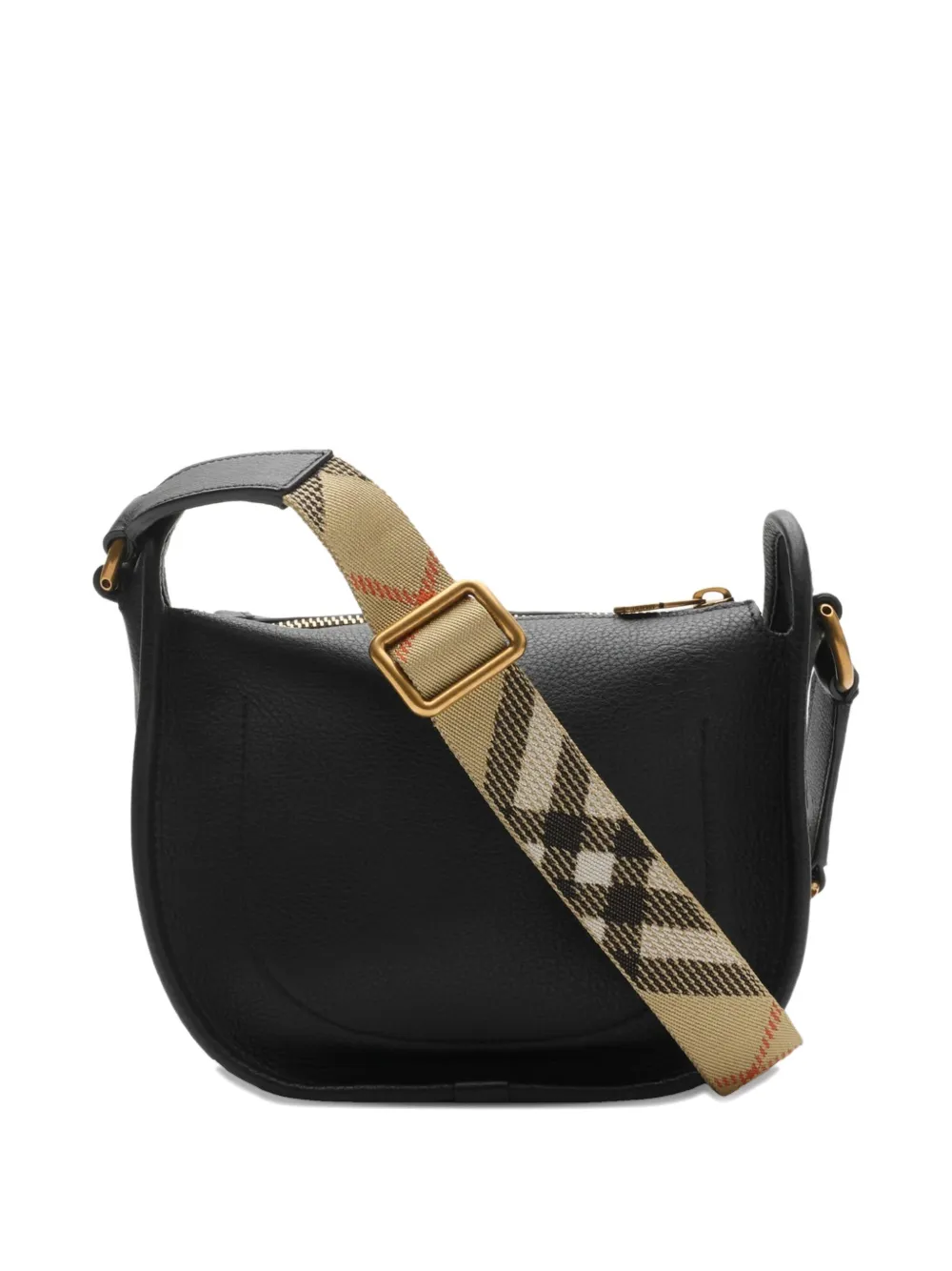 Burberry B-buckle Saddle Cross Body Bag In Black