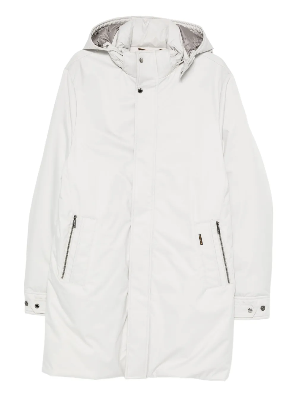 Moorer zip-fastening coat - ニュートラル Moorer zip-fastening coat - ニュートラル