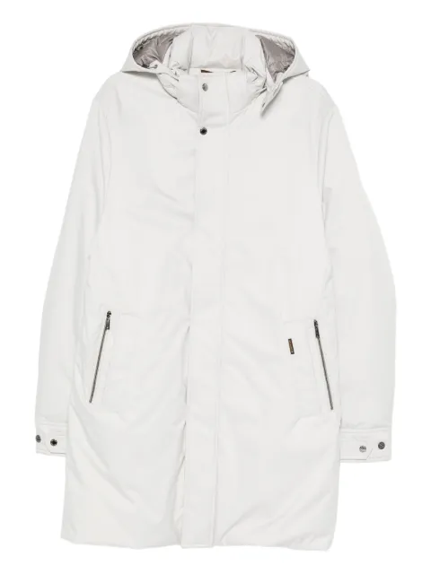 Moorer zip-fastening coat