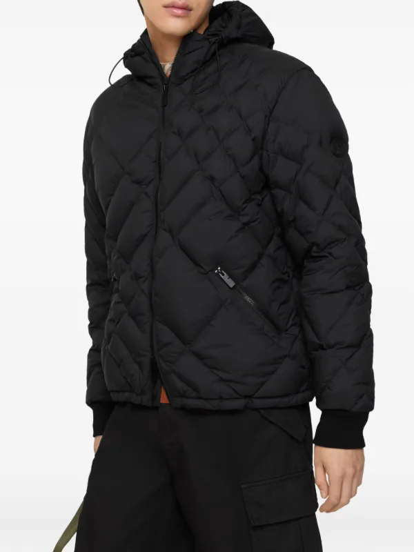 美品　BURBERRYキルティング ダウンジャケット 38 Burberry フーデッド キルティングジャケット | ブラック | FARFETCH JP