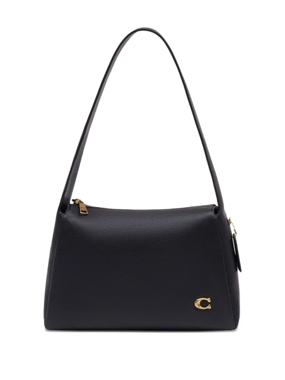 Coach Lola Leather Shoulder Bag In Black