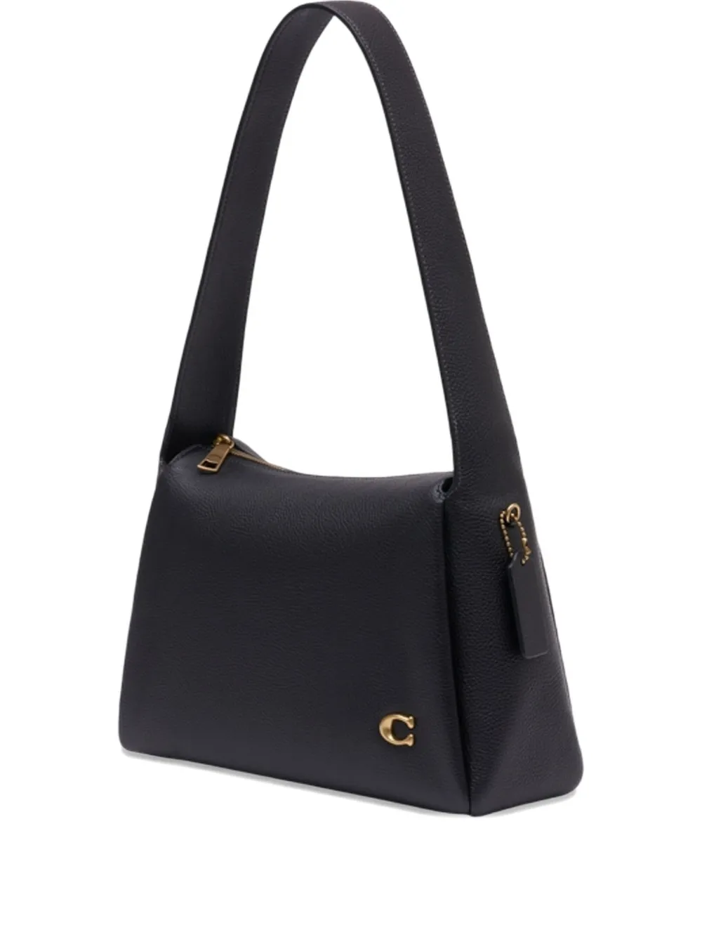 Coach Lola Leather Shoulder Bag In Black