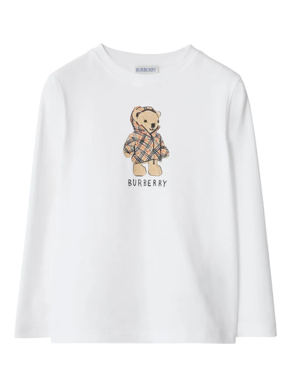 Burberry Kids Top con stampa - Bianco