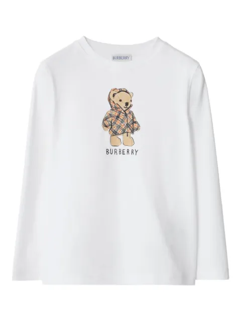 Burberry Kids 베어 프린트 탑