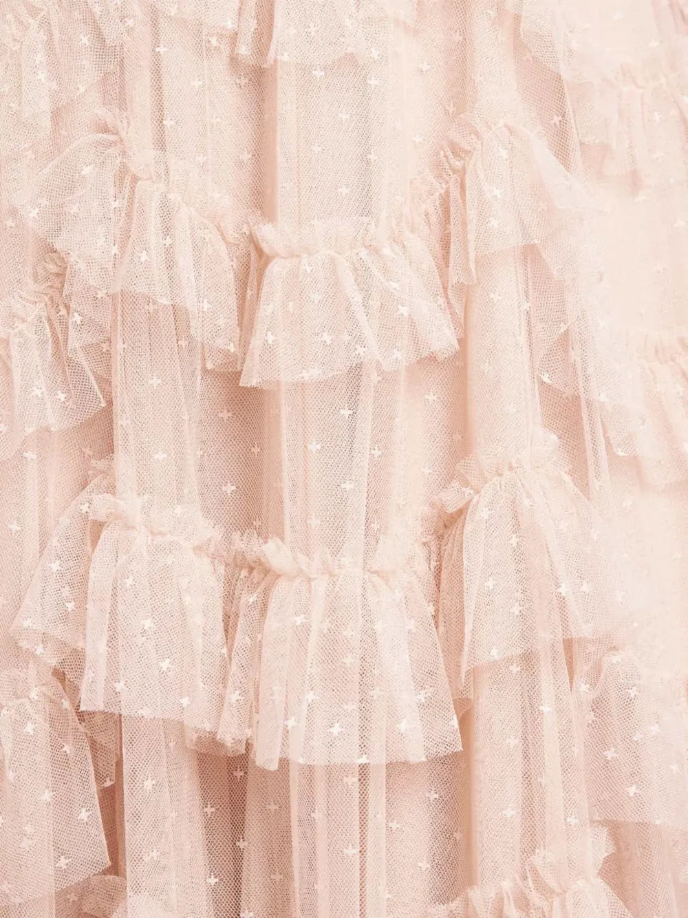 Needle & Thread Aviana midi-jurk met ruches en V-hals Roze